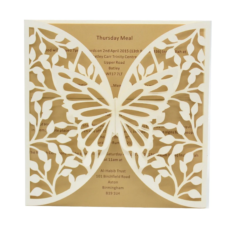 Elegant Butterfly Style Quinceanera Decorations Laser Cut Unique