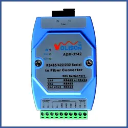 ADM-3142-SC одного волокна промышленные серийный свет кошка RS485/422/232 two-way передатчик данных