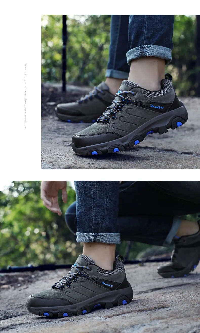 Легкая мужская рабочая обувь со стальным носком Удобная Рабочая Уличная обувь для мужчин водонепроницаемые мужские ботинки, новинка