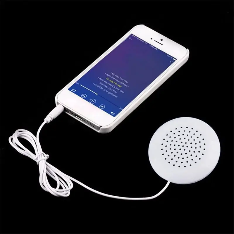 Мини Белый 3 5 мм Подушка-динамик для iPhone iPod CD Радио MP3 плеер GL