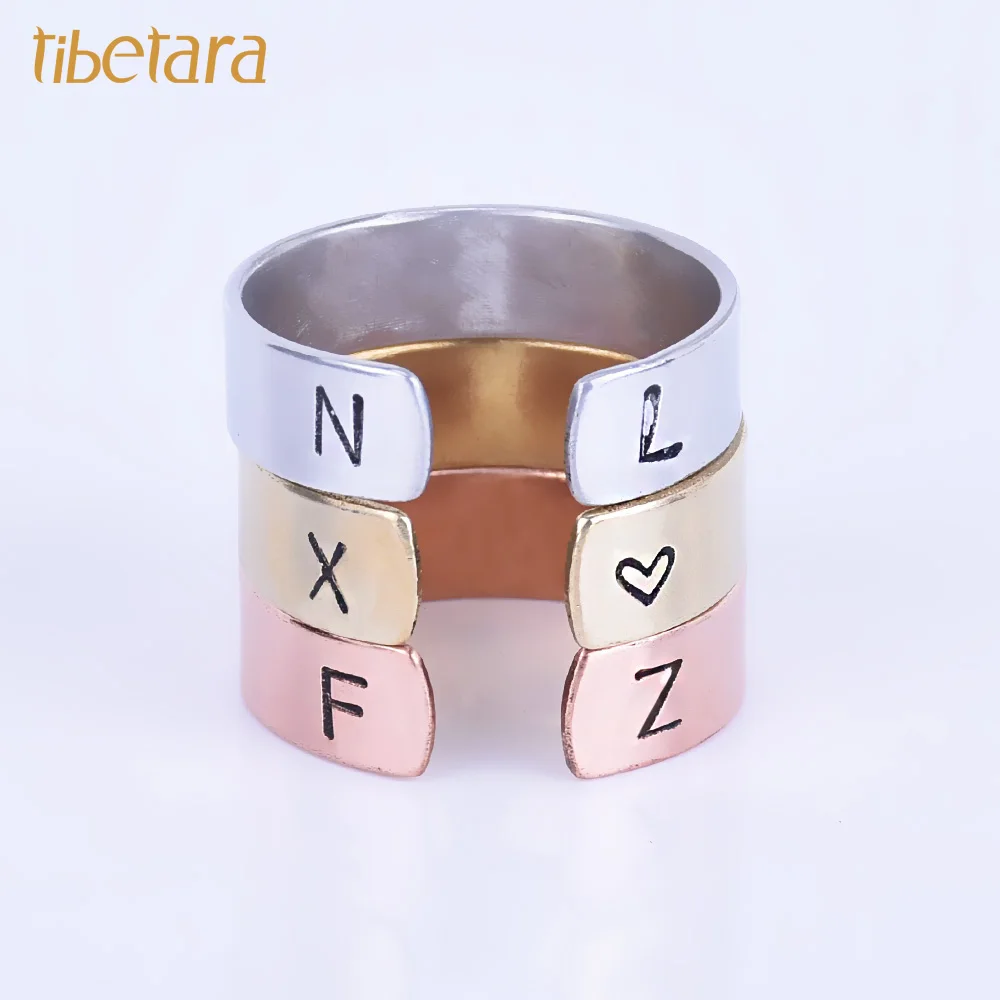 

Handstamped Ring,Name Ring ,adjustable Personalized Jewelry,mothers day gift ideas,graduation gift