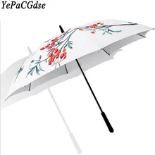 Illustration sunny rain advertising umbrella golf umbrella straight umbrella business long handle umbrella