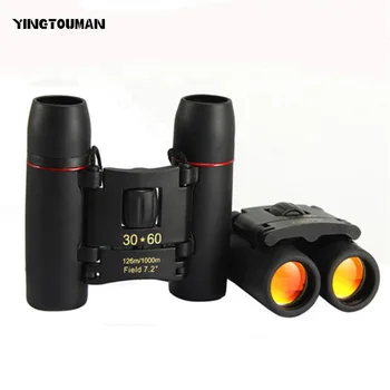 

YINGTOUMAN Wide Angle Mini Outdoor Sports Camping Binoculars Portable Red/Blue Membrane Hd Luneta Telescope Hunting Hiking Sight