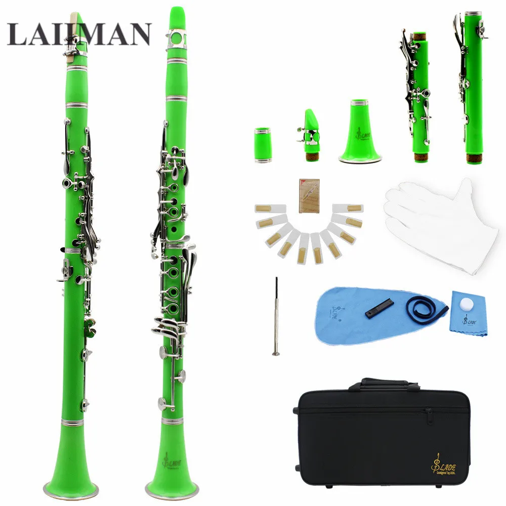 High Quality 17 Keys Bb Clarinet Brand Musical Instruments Black Tube Clarinet With Case