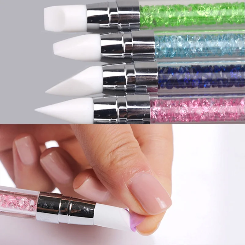 1Pcs-Rhinestone-Nail-Art-Painting-Brushes-Dual-Tip-Brush-Silicone-Head-Nail-Brush-DIY-Pencil-Acrylic (5)