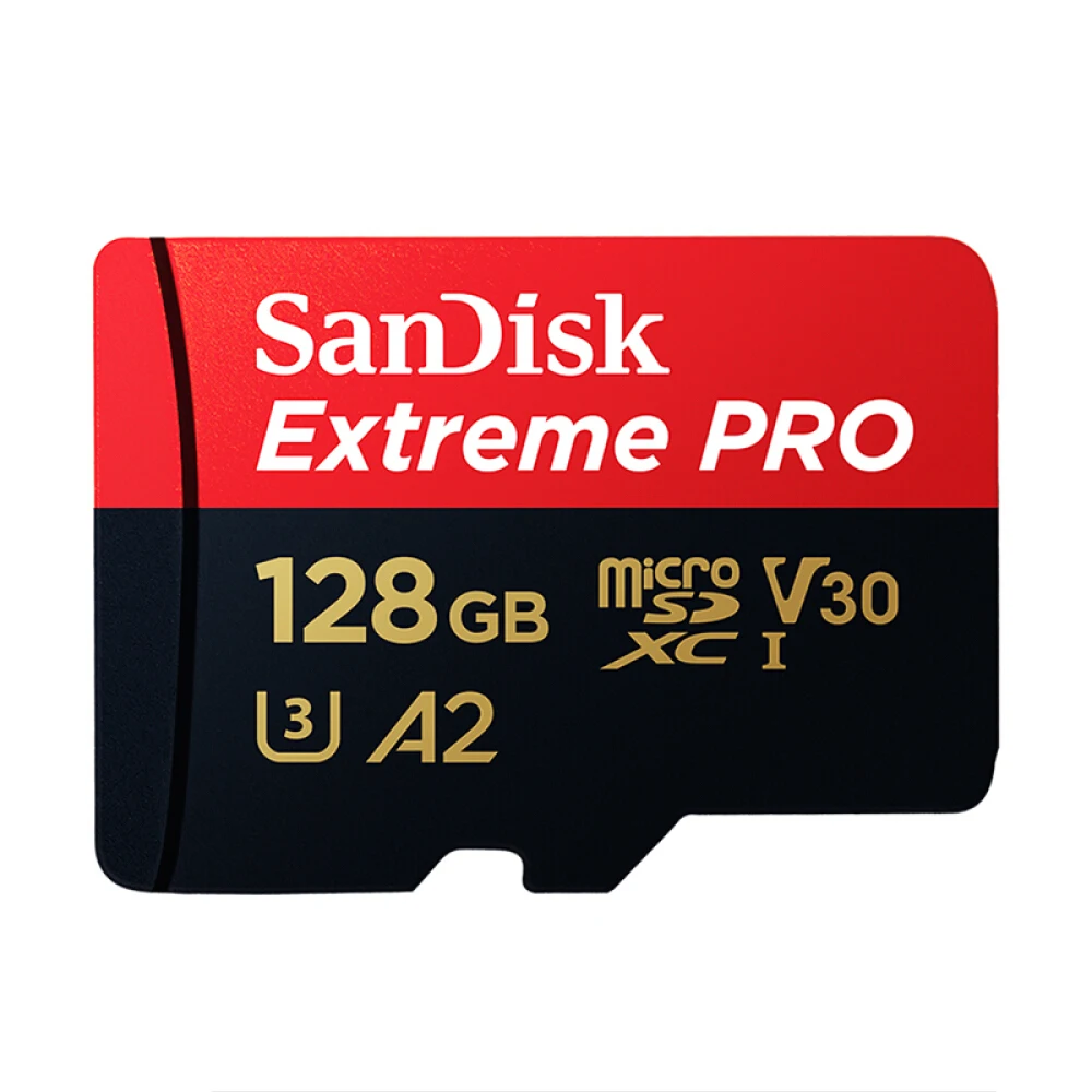 Двойной Флеш-накопитель SanDisk A2 64 Гб 128 ГБ 256 Гб карта памяти MicroSD C10 V30 U3 4K Extreme Сверхбыстрая скорость чтения 170 МБ/с. скорость записи 90 МБ/с - Емкость: 128 ГБ