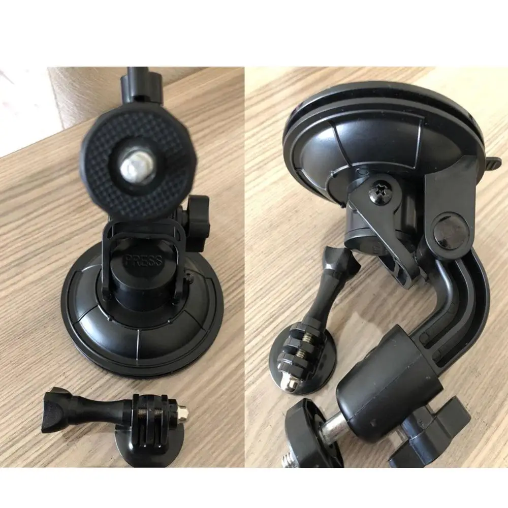 

360 degree Ball adapter Mount Strong Car Windows 9cm Suction Cup +Tripod Adapter Screw for Gopro Hero 7 6 5 Yi 4k SJCAM Camera