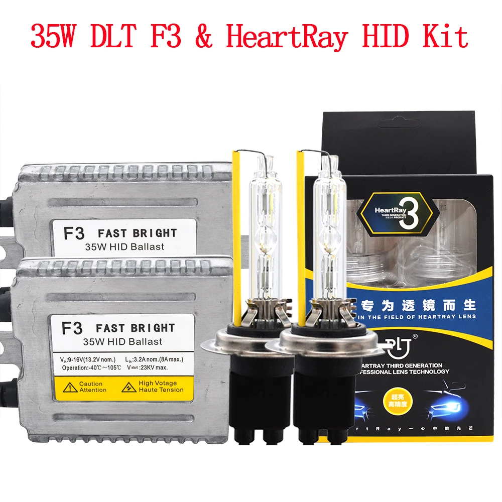 Набор ламп H1 H7 H11 9005 9006 D2H HID 35 Вт 4500K 6500K 5500K HeartRay HID|Лампы для автомобильных фар