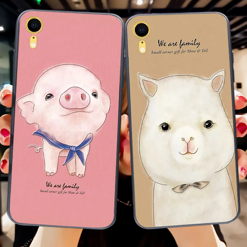 

Cute Animal Soft Silicone Case For iPhone 11 Pro XR XS MAX 3D Emboss Funny Rabbit TPU Back Cover For iPhone X 8 7 Plus 6 6S Plus