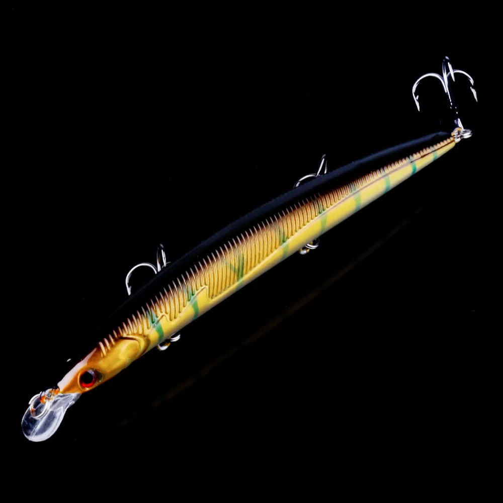 HENGJIA 8 шт. 13 см 14 г Минноу плавающие приманки pesca воблеры Жесткий 3 Крючки
