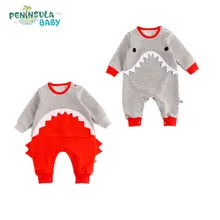 

Baby Girl Clothes Kids One Pieces Jumpsuits Pajamas 0-24M Infant Boys Clothes Cute Cartoon Shark Romper Baby Costumes