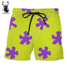 YOJULY, Новинка лета, мужские шорты для плавания с 3D рисунком из аниме, унисекс, повседневные пляжные штаны, пляжные шорты, женские забавные короткие штаны DK02