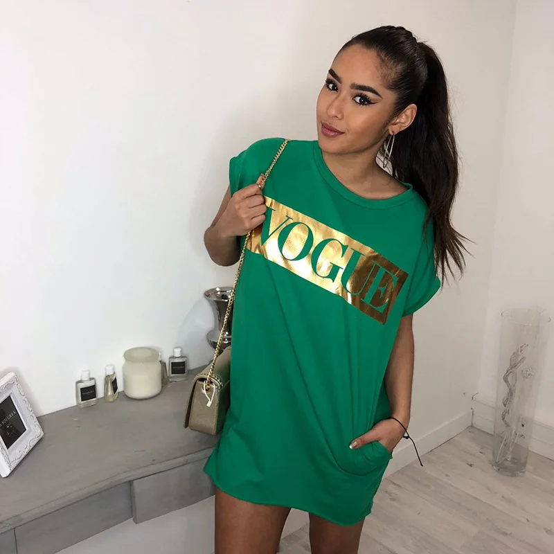 2019 Summer Cotton Tops 3XL Plus Size Women T Shirt Casual Short Sleeve Pocket Letter Vogue T Shirt Female Loose Long Tee Shirts
