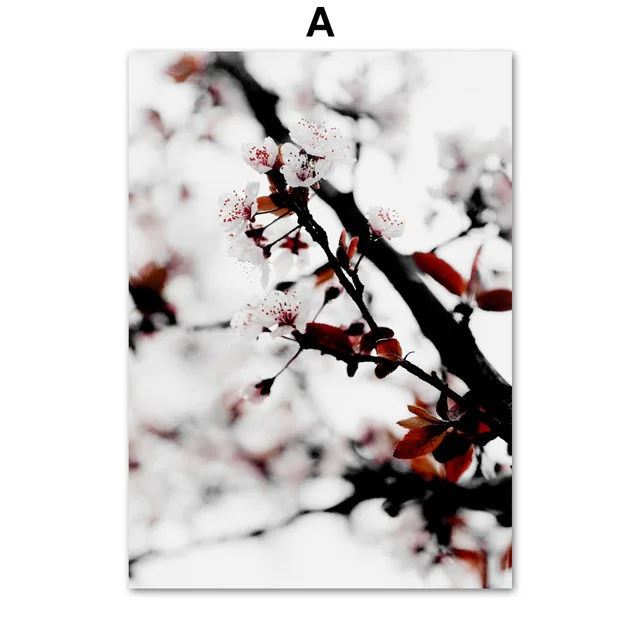 Cherry-blossoms-Tree-Flower-Plant-Quotes-Wall-Art-Canvas-Painting-Nordic-Posters-And-Prints-Wall-Pictures.jpg_640x640
