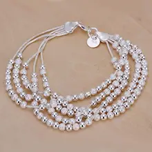 H250 925 серебряный браслет, 925 серебряные модные ювелирные изделия пять линий шарики браслет/bafajrma awtajoaa