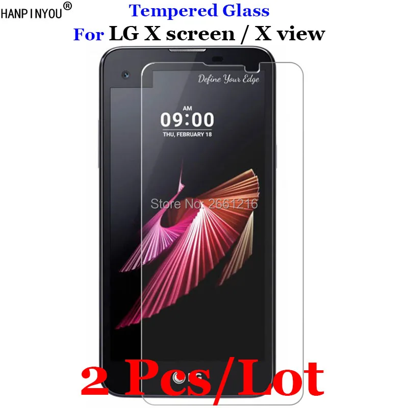 

2 Pcs/Lot For LG X Screen Tempered Glass 9H 2.5D Premium Screen Protector Film For LG Xscreen K500N / X view Xview K500DS 4.93