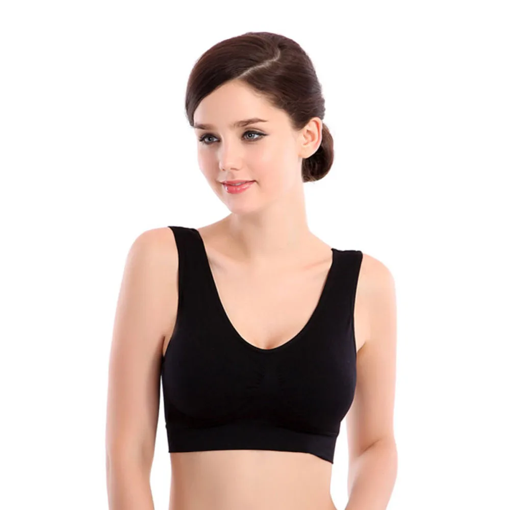 summer tops for women plus size Thin Athletic top Fitness Sports Stretch Summer Breathable Bra bandeau top bra A9