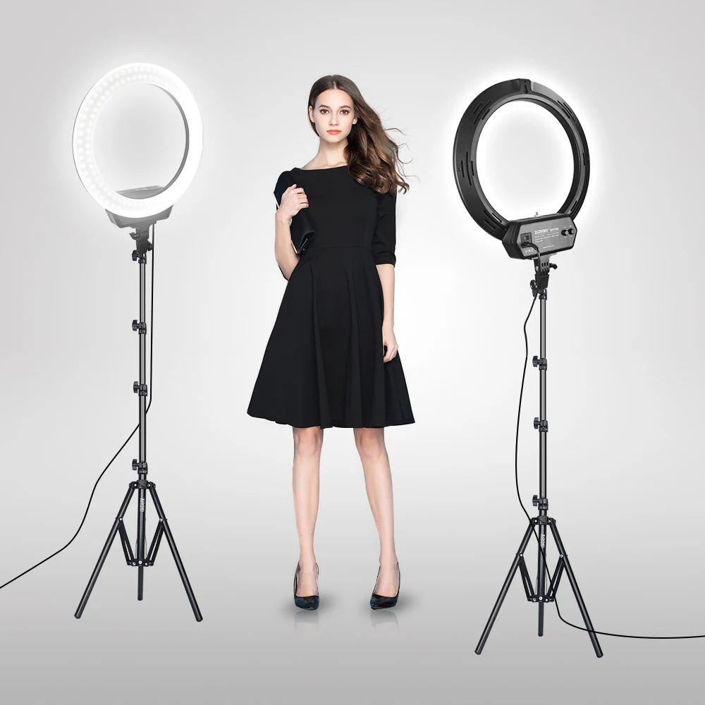  Zomei ZM-16C Dimmable Photography Photo Studio Phone Video 16 inch LED Ring Light Tripod Stand Ring - 33011101425