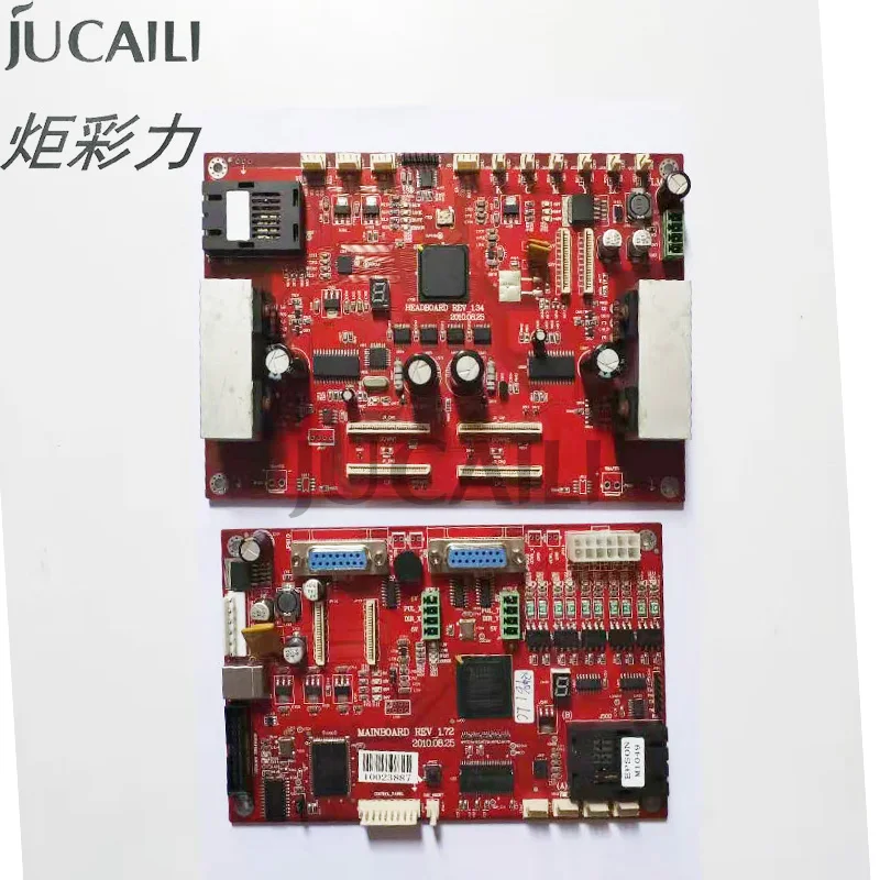 Jucaili, хорошая цена, один комплект, плата принтера для Galaxy dx5, двойная головка, доска для перевозки, основная плата, комплект для сольвентного принтера