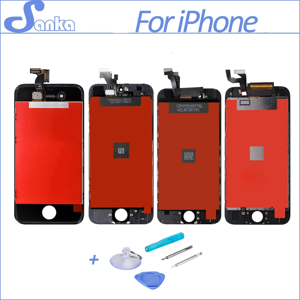 

SANKA For iPhone 4 4S 5 5S 6 6S A1332 LCD Screen Display Touchscreen Digitizer Assembly Screen Replacement Mobile Phone Parts