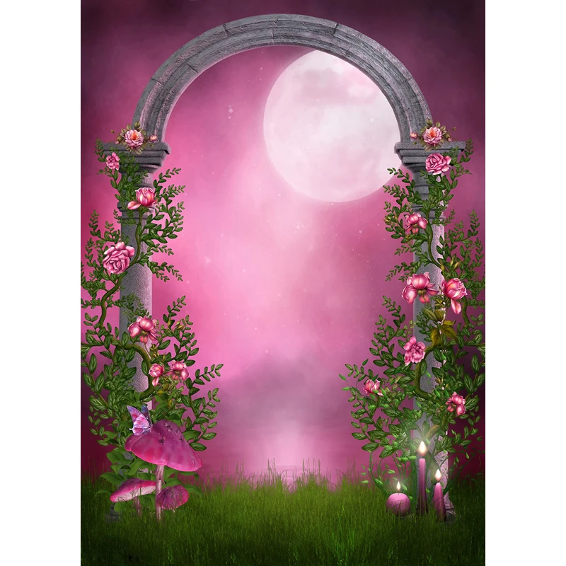 

fairy tale Computer-painted beautiful scenery Photography Background Photo Studio Backdrop 5X7ft  F-1670