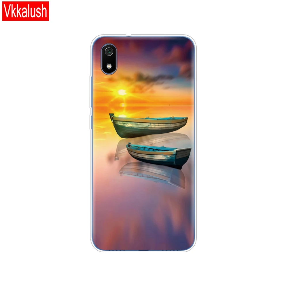 Силиконовый чехол-сумка для Xiaomi Redmi 7a, чехол s, полная защита, мягкая задняя крышка из ТПУ для Redmi 7A, бампер, чехол для телефона - Цвет: 80177