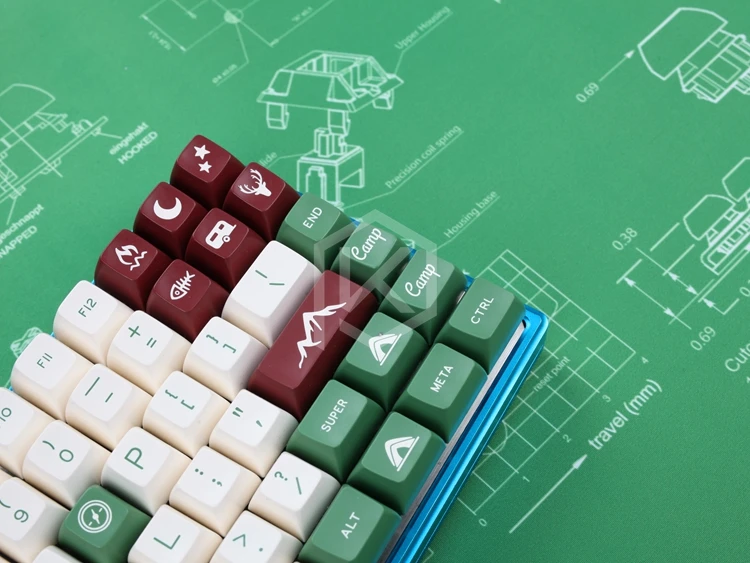 Teclado Mecânico Switch Mousepad Cereja 900 400 mm Bordas Não Costuradas Macio Borracha Alta Qualidade - Imagem 5
