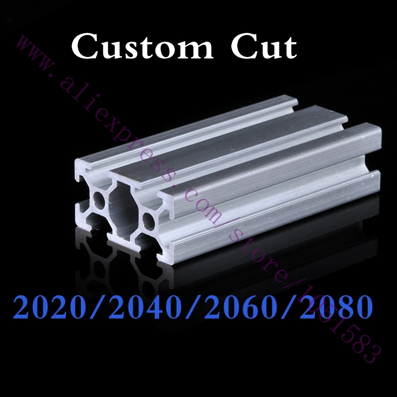 Пользовательская длина 2020 2040 2060 2080 алюминиевый профиль для 3D принтера OpenBuilds OX CNC с