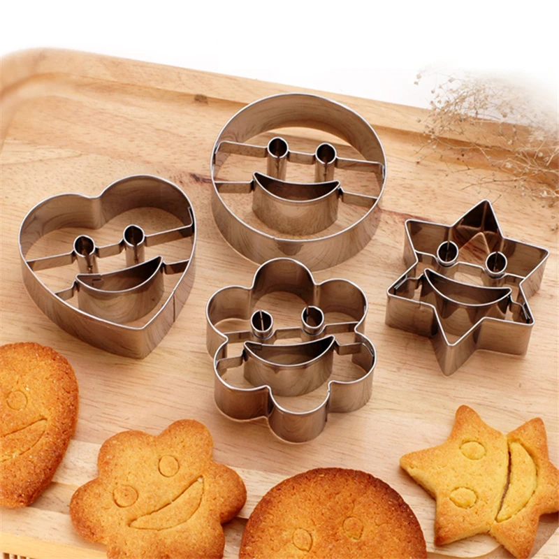 Stainless Steel Cookies Cutter LOVE Biscuit Mould Baking Pastry Tools Cake Mold 