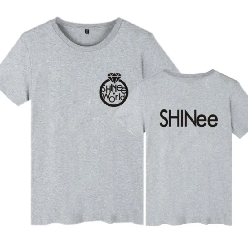Корейская K POP KPOP SHINEE футболка Женская Мужская ONEW JONGHYUN KEY TAEMIN с надписью для