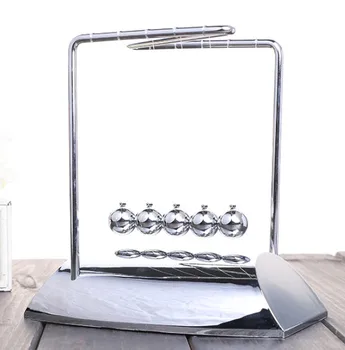 

Newton Cradle Steel Balance Ball Physic School Educational Supplies Teaching Science Desk Toys Gift for children Glass thickenin