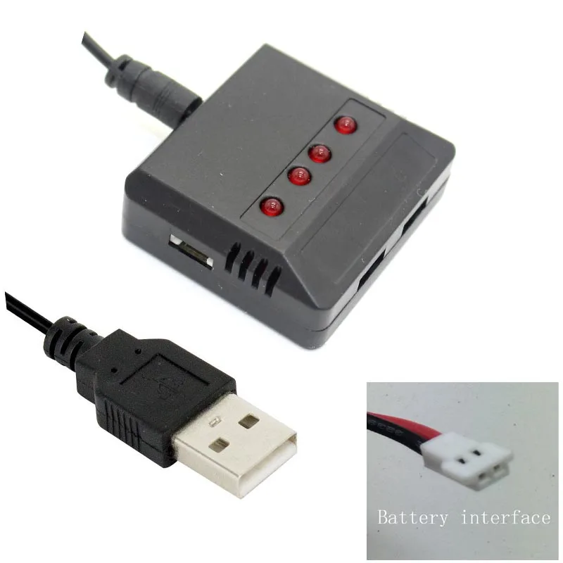 4-Port LiPo Battery Charger for 3.7V (1S) Lithium Ion Polymer RC Quadcopter Batteries | Игрушки и хобби