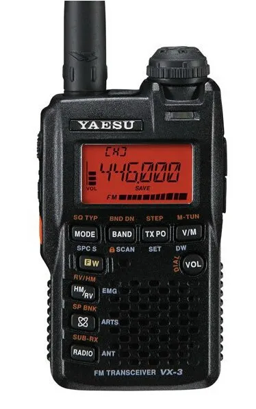 YAESU VX-3R Двухдиапазонная Удобная мини рация с диапазоном 4 м(66-88 МГц) и 2 м диапазоном(136-174 МГц) приемник