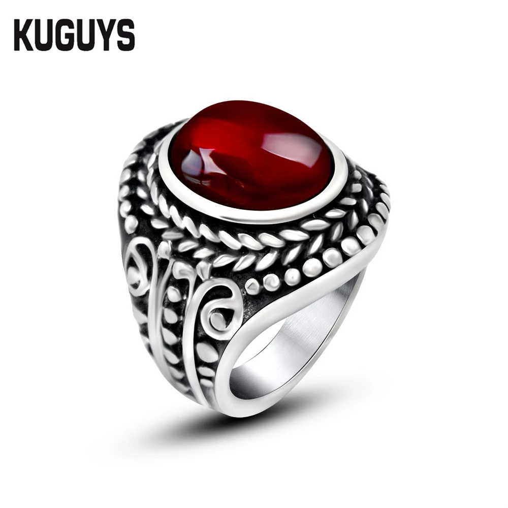 stone wedding rings kuguys black red natural stone wedding rings for lovers women and men - Stone Wedding Rings stone wedding rings kuguys black red natural stone wedding rings for lovers women and men - Stone Wedding Rings