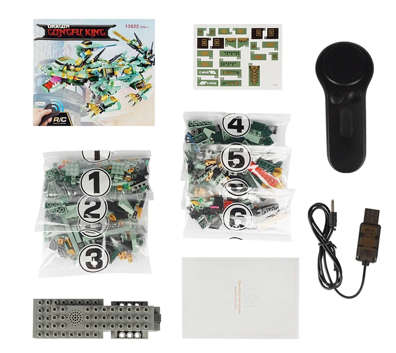 IN-STOCK-DHL-Remote-Control-Dragon-Model-Yeshin-13018-13019-13021-13022-Thunder-Building-Block-Compatible (1)