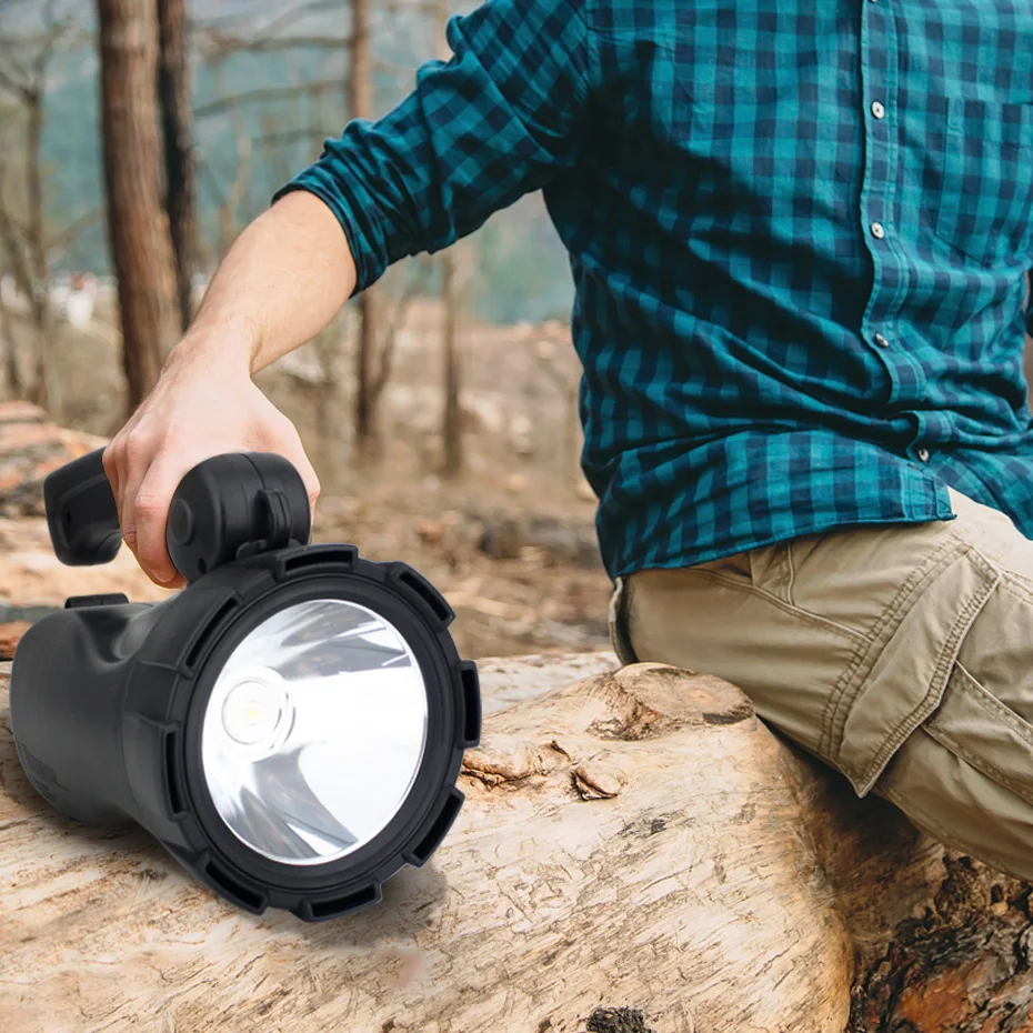 

Portable LED Spotlight Searchlight 3W Handheld Rechargeable LED Search Light Flashlight Waterproof For Outdoor Camping Lighting