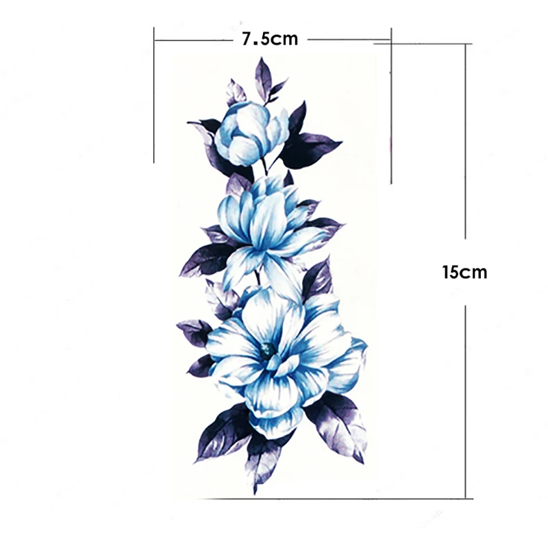 waterproof chinese flower tattoo designs beauty make up body art waterproof chinese flower tattoo designs beauty make up body art
