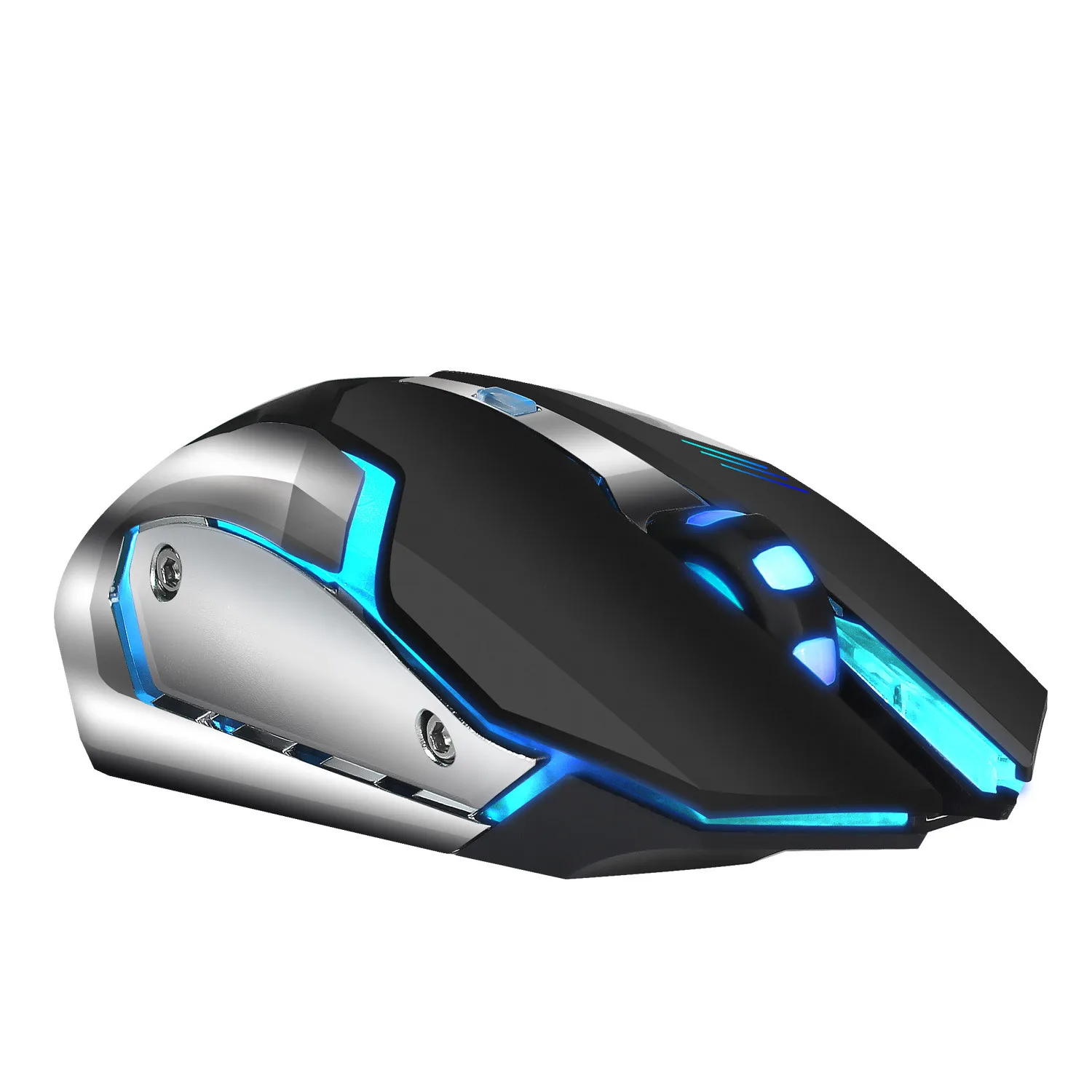 

VOBERRY HXSJ M10 Wireless Mouse Chargeable 7-color Backlight Breathing Desktop Game Laptop Portable Mouse Label