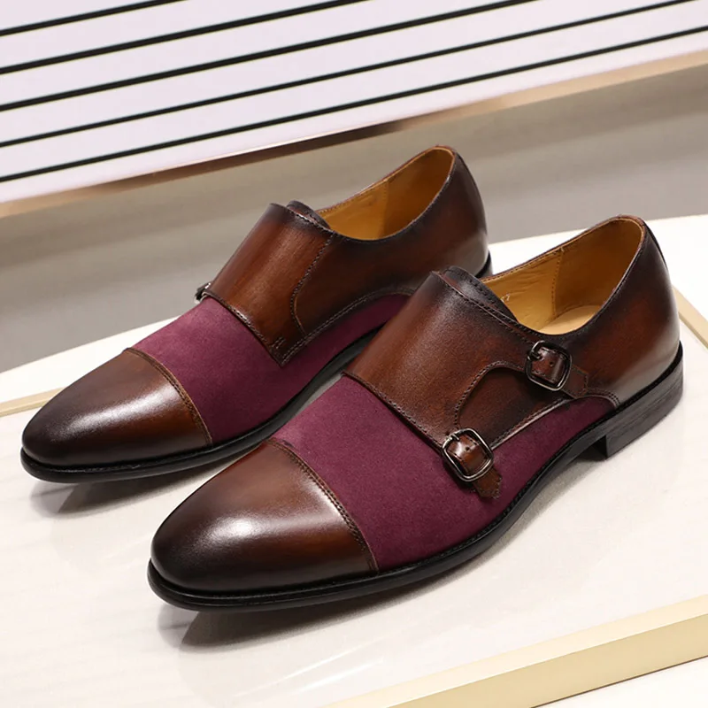 zapatos monkstrap hombre