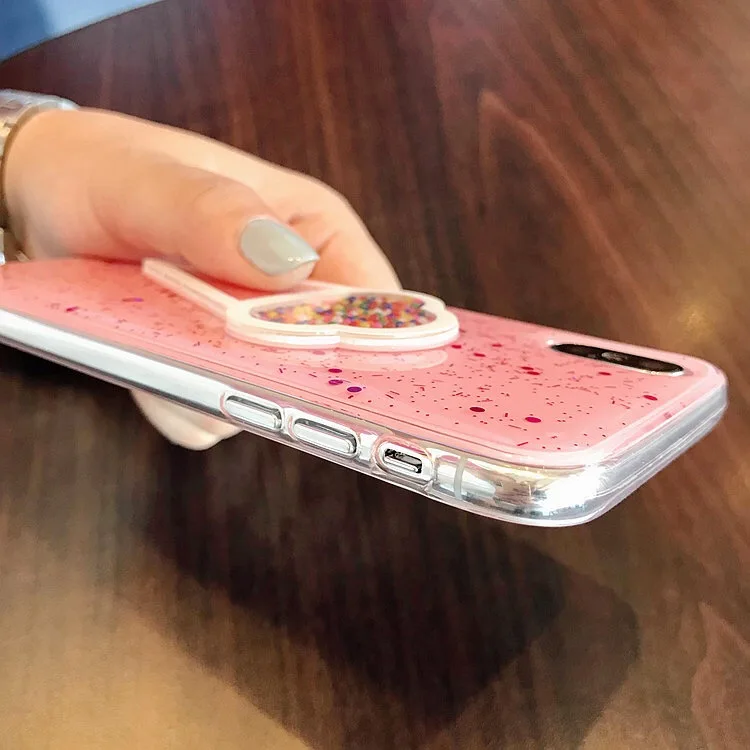 3D динамический мороженое чехол для Iphone X Модный сверкающий яркий задняя крышка Прекрасный мультфильм чехол для Iphone 6 7 8 плюс