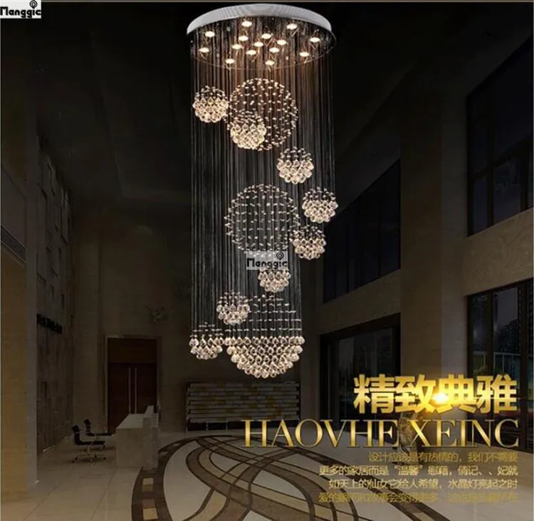 Moderne Блеск Kroonluchters Armatuur Dubbele Ловушка ПРИВЕЛА Hanglamp Вур Фойе Eetkamer Ресторан Decoratie|led