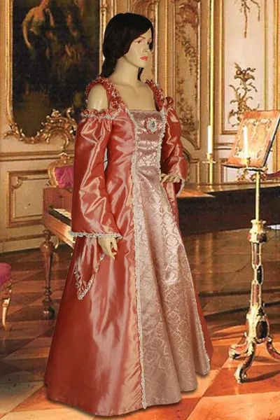 Renaissance Or Meval Style Dress Handmade Rose Orange C Renaissance Or Meval Style Dress Handmade Rose Orange C Gothic Dresses In From Women S Clothing Accessories On Aliexpress Alibaba