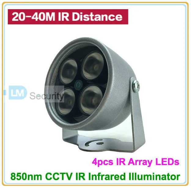 Lihmsek Мини Тип CCTV 4 шт. ИК ArrayLED осветитель 850nm CCTV Камера Безопасности ИК Инфракрасная лампа ночного видения