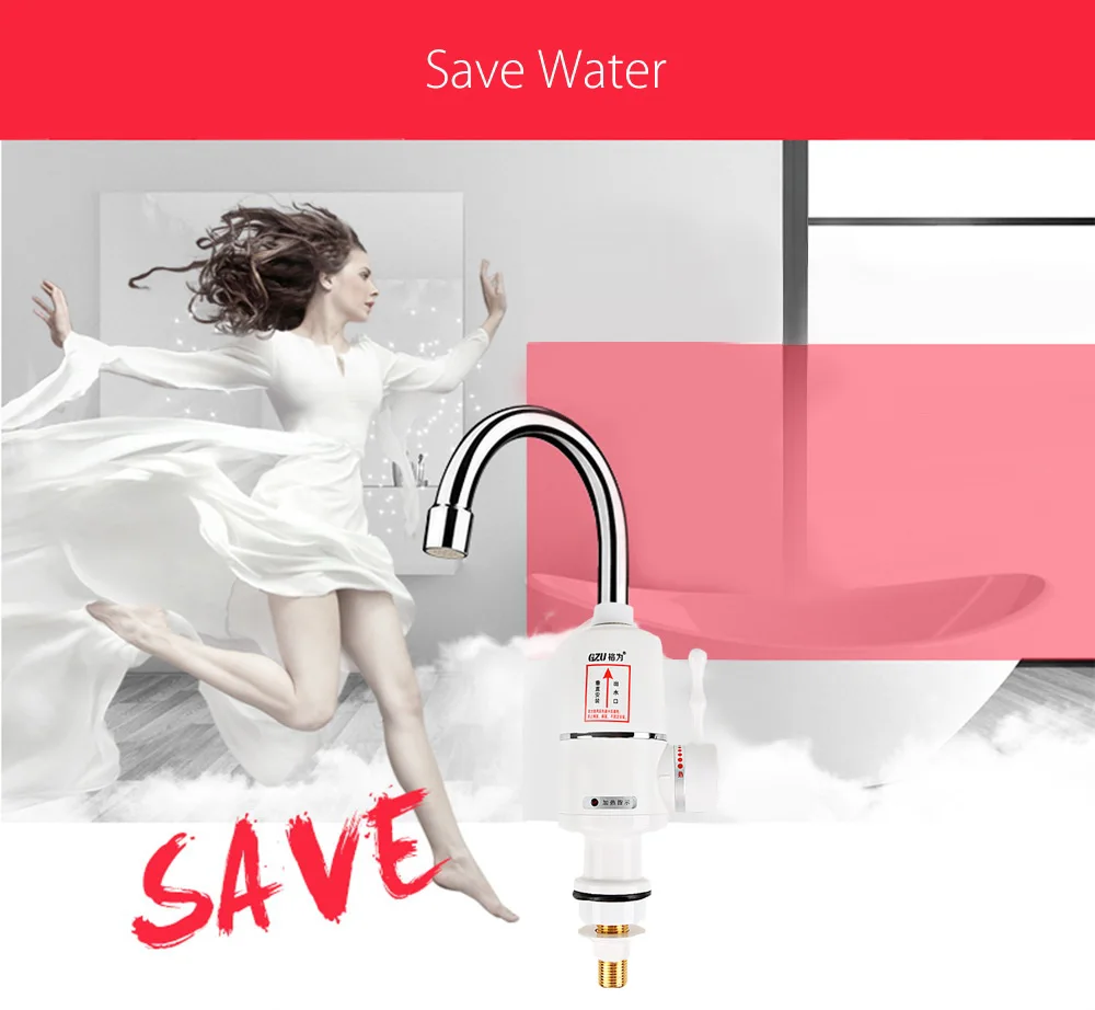 GZU ZM - C1 Instant Electric Hot Water Heater Faucet Kitchen Heating Tap