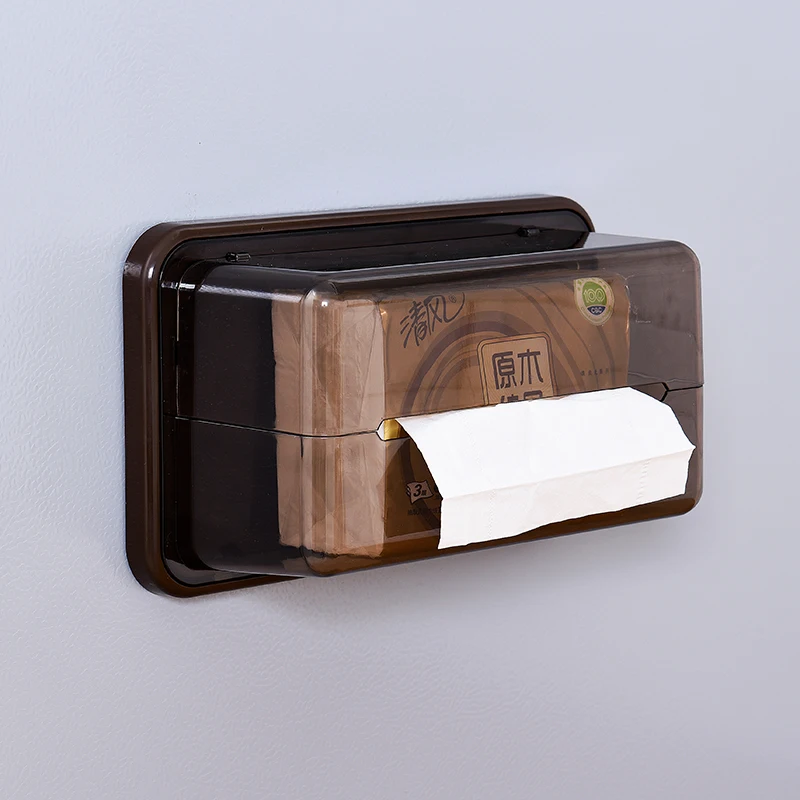 Магнитный ящик для хранения стойка для холодильника для кухонного хранения ABS - Color: Tissue Box-Coffee