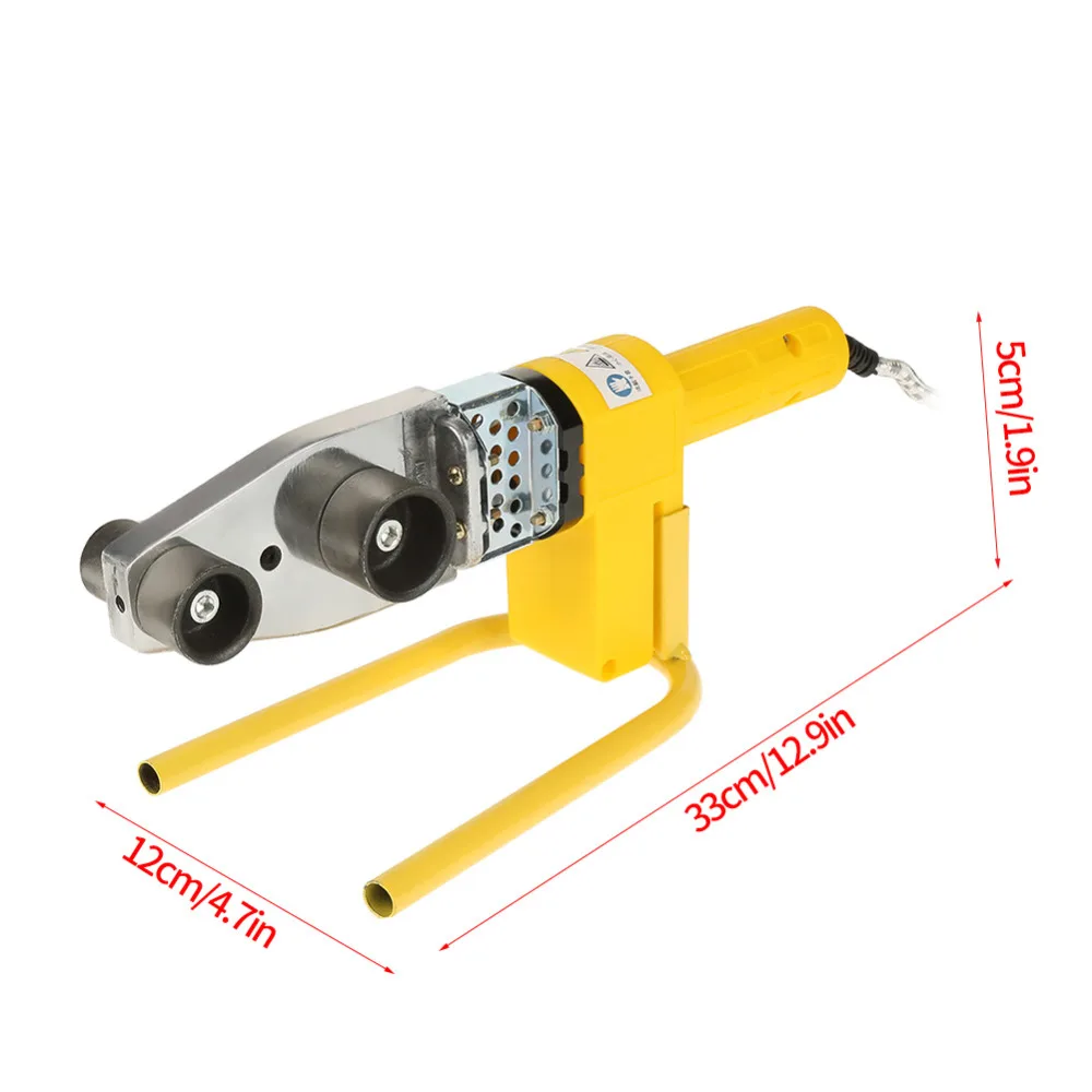 220 В 600 Вт сварочный аппарат для труб с температурным контролем, нагревательный PPR PE PP трубный сварочный аппарат+ комплекты головок