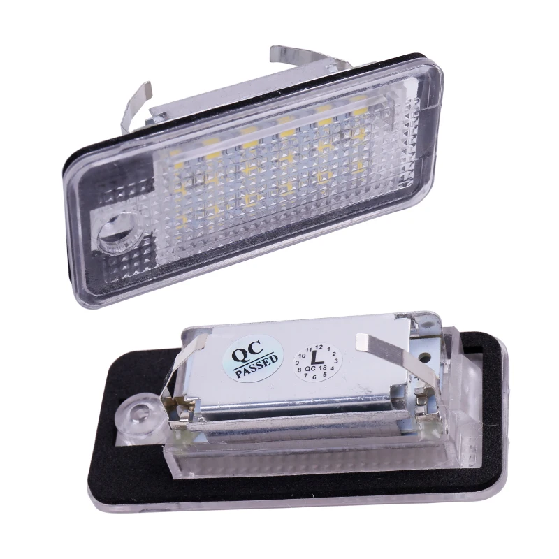 2 шт. 12 В подсветка номерного знака для Audi A3 S3 A4 S4 B6 B7 A6 C6 S6 A8 S8 RS4 RS6 Q7 CANBUS Beetle