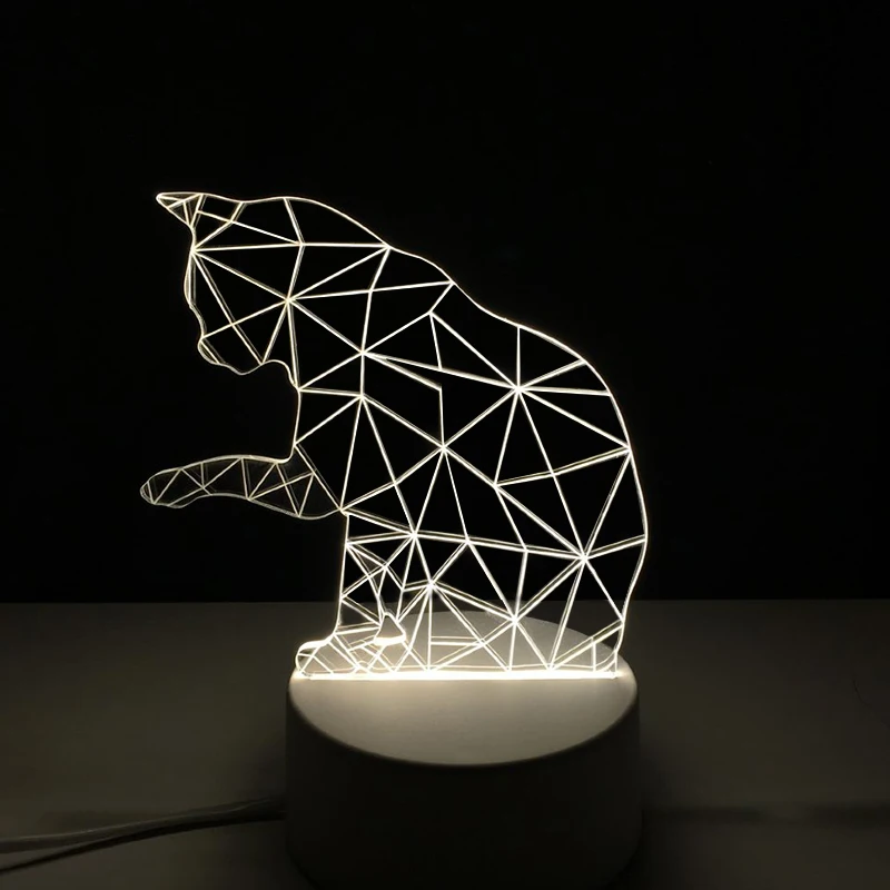 3d лампы для гостиной интерьерный Декоративный светильник мультяшная фигурка