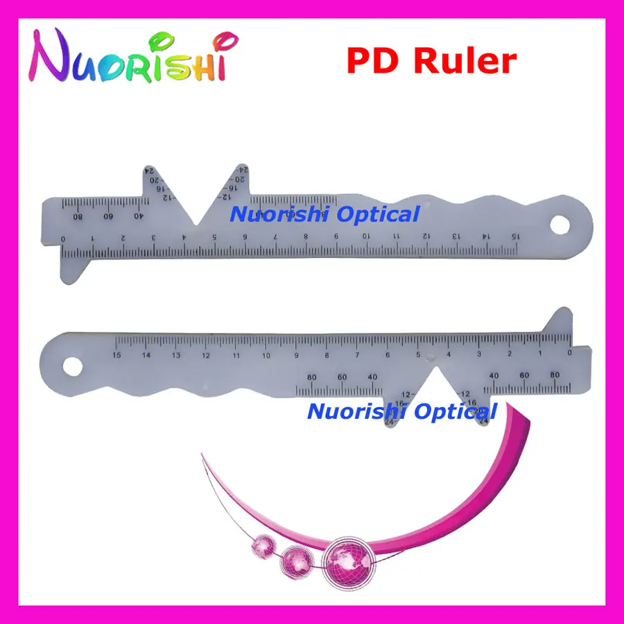 20pcs Optometry Plastic PD Ruler Pupil Testing Ruler Meter Measurer ...