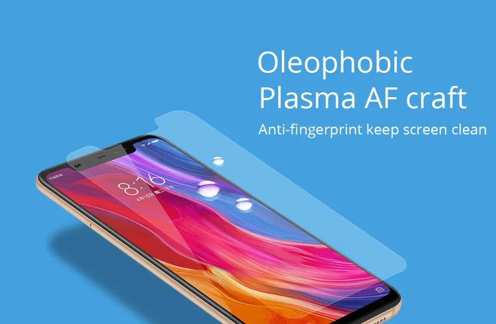 Оригинальная Xiaomi mi 8 PET пленка/закаленное стекло Защита экрана от отпечатков пальцев натуральная Xiaomi mi бренд mi 8 защитное стекло